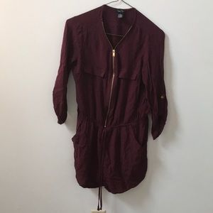 Burgundy romper